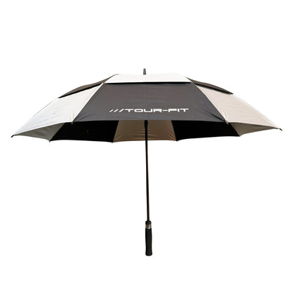 Golf Umbrella Tour-Fit 62" Double Canopy Windproof Auto Open Large Golf Umbrella