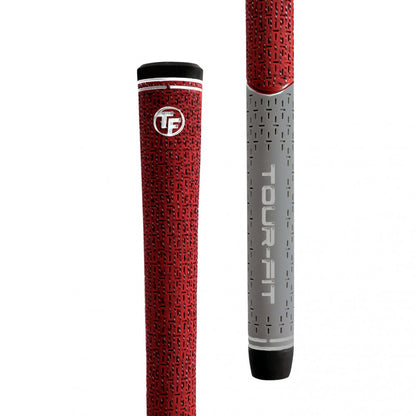 Tour Fit Dual Compound Golf Grips Premium Standard / Midsize Cord Wood Iron Golf Grip with Golf Tape