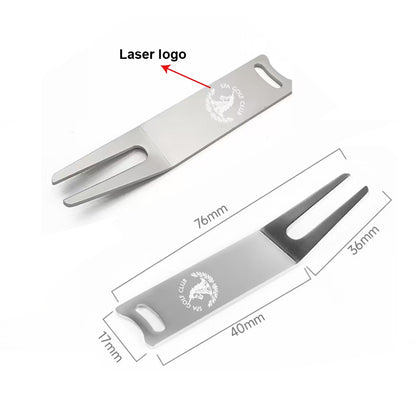 Custom Metal Golf Divot Tool Pitch Repairer Personalised Golf Accessories