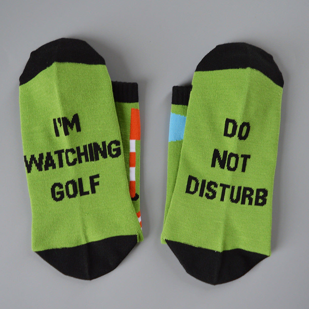 Men's Golf Socks Pack of 2 Pairs Funny Golf Socks Christmas Stocking Filler