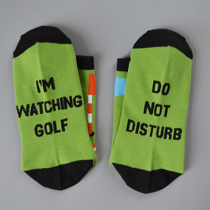 Men's Golf Socks Pack of 2 Pairs Funny Golf Socks Christmas Stocking Filler