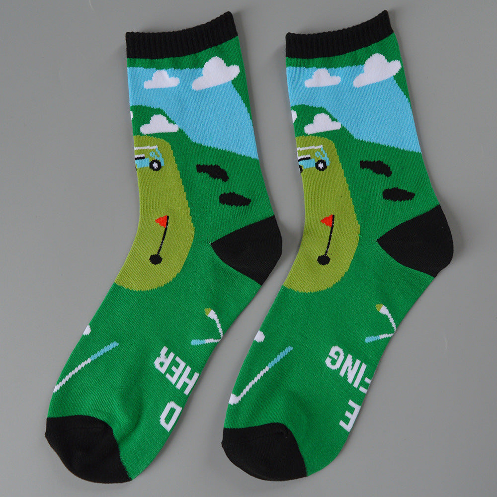 Men's Golf Socks Pack of 2 Pairs Funny Golf Socks Christmas Stocking Filler