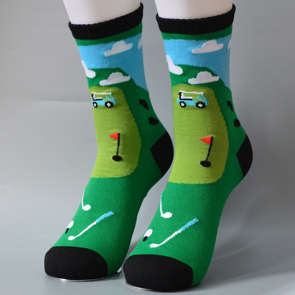 Men's Golf Socks Pack of 2 Pairs Funny Golf Socks Christmas Stocking Filler
