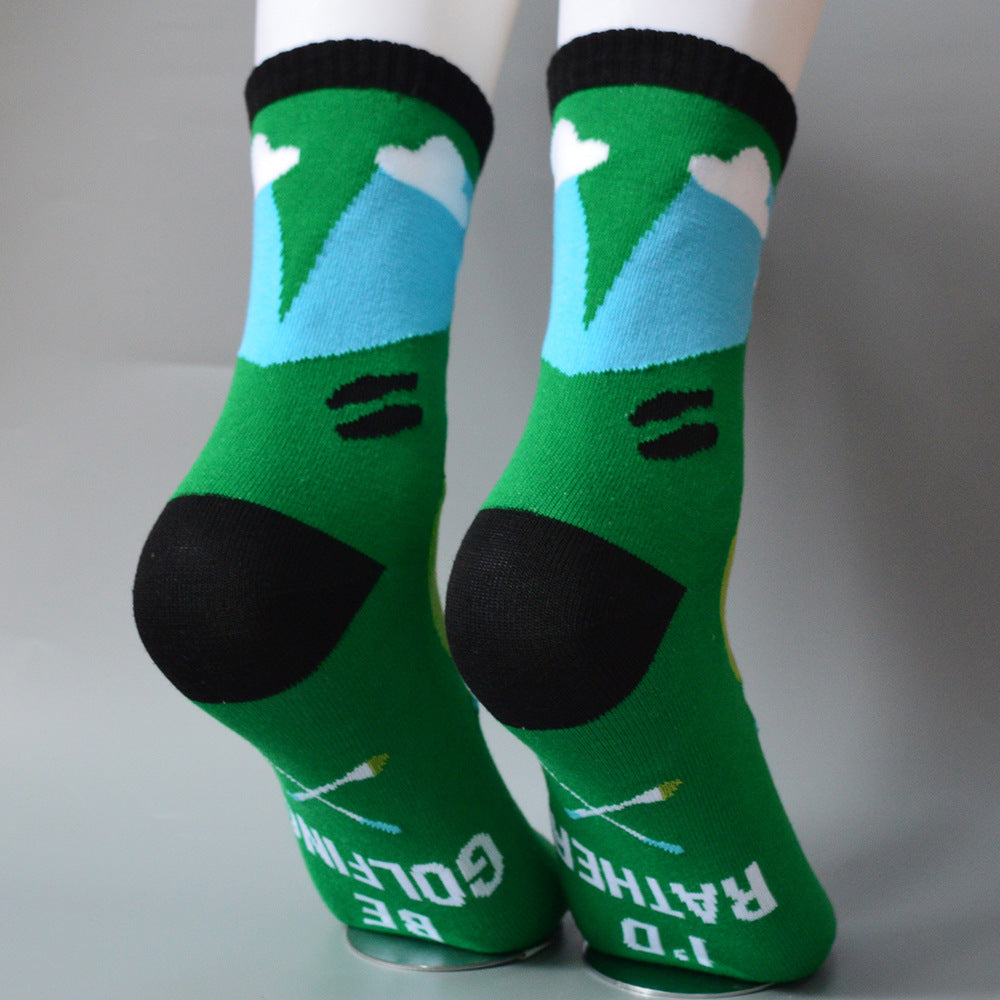 Men's Golf Socks Pack of 2 Pairs Funny Golf Socks Christmas Stocking Filler