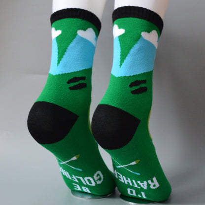 Men's Golf Socks Pack of 2 Pairs Funny Golf Socks Christmas Stocking Filler