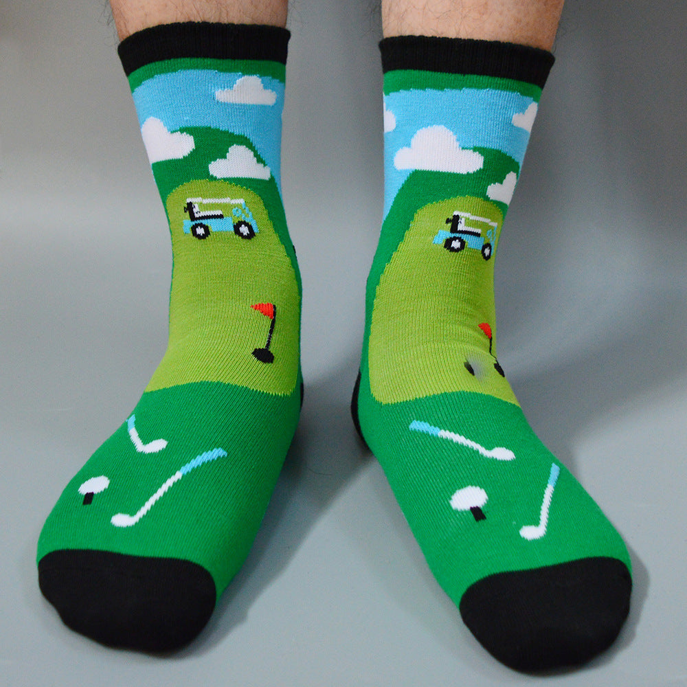 Men's Golf Socks Pack of 2 Pairs Funny Golf Socks Christmas Stocking Filler